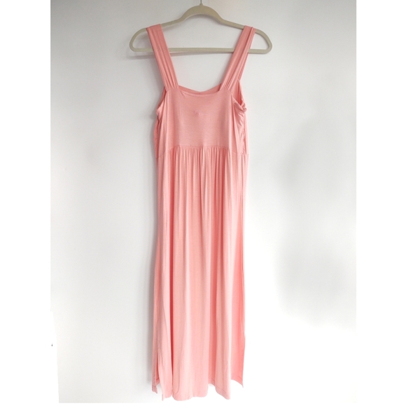Norm Thompson Coral Pink Sleeveless Maxi Dress Size Medium - Picture 7 of 16